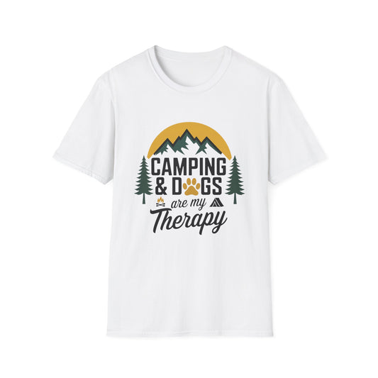 CAMPING & DOGS are my Therapy - T-shirt