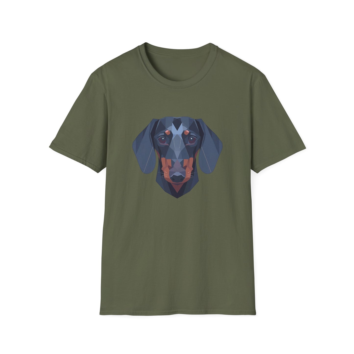Geometric Dachshund Head