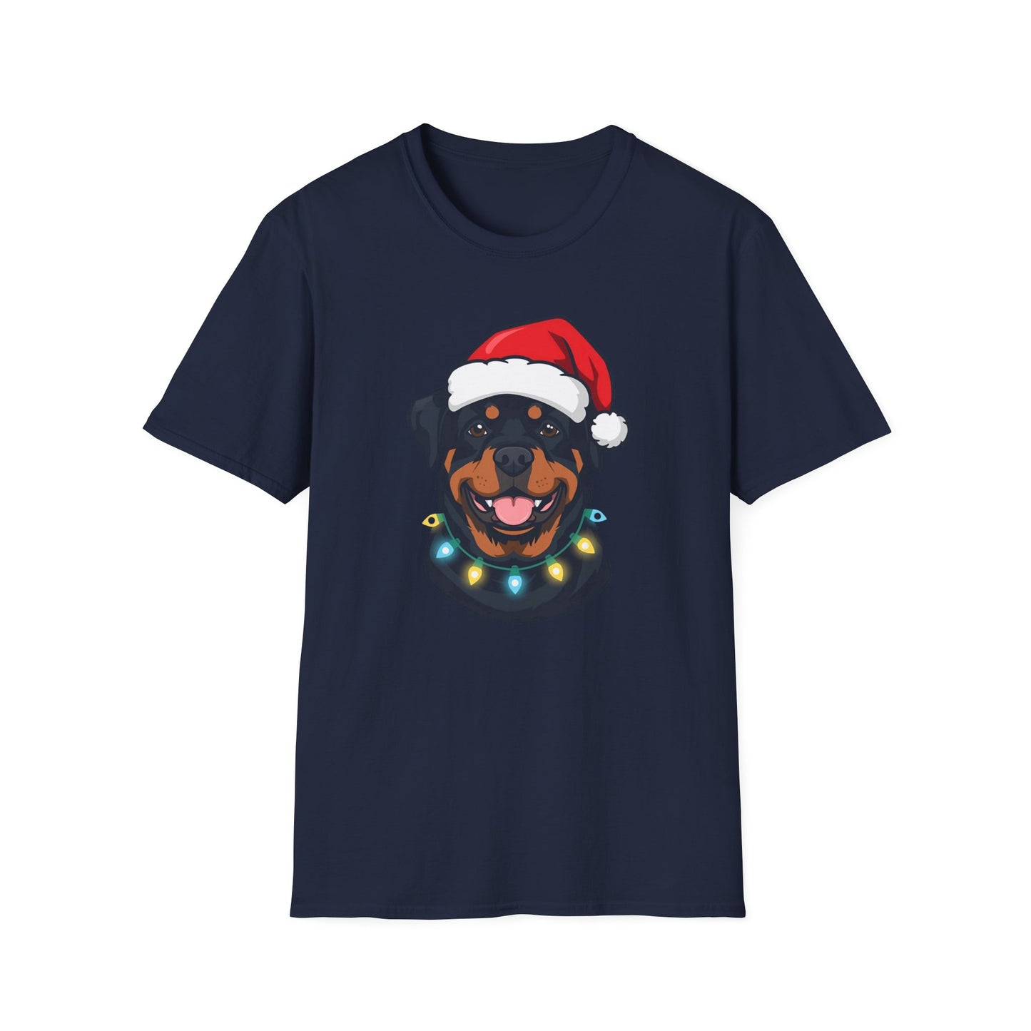 Rottweiler – Santa Led - Portrait T-shirt