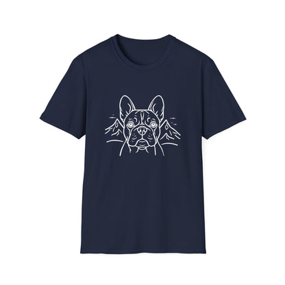 Dog Portrait Line Art Frenchie