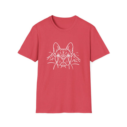 Dog Portrait Line Art Frenchie