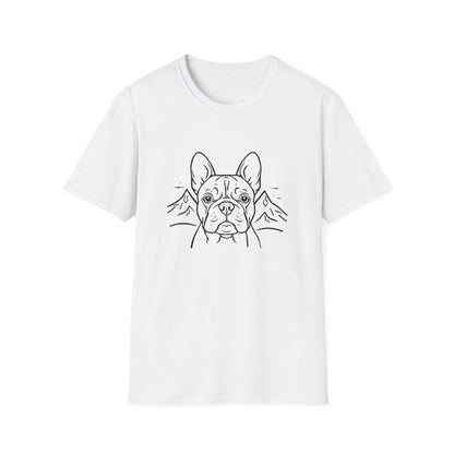 Dog Portrait Line Art Frenchie