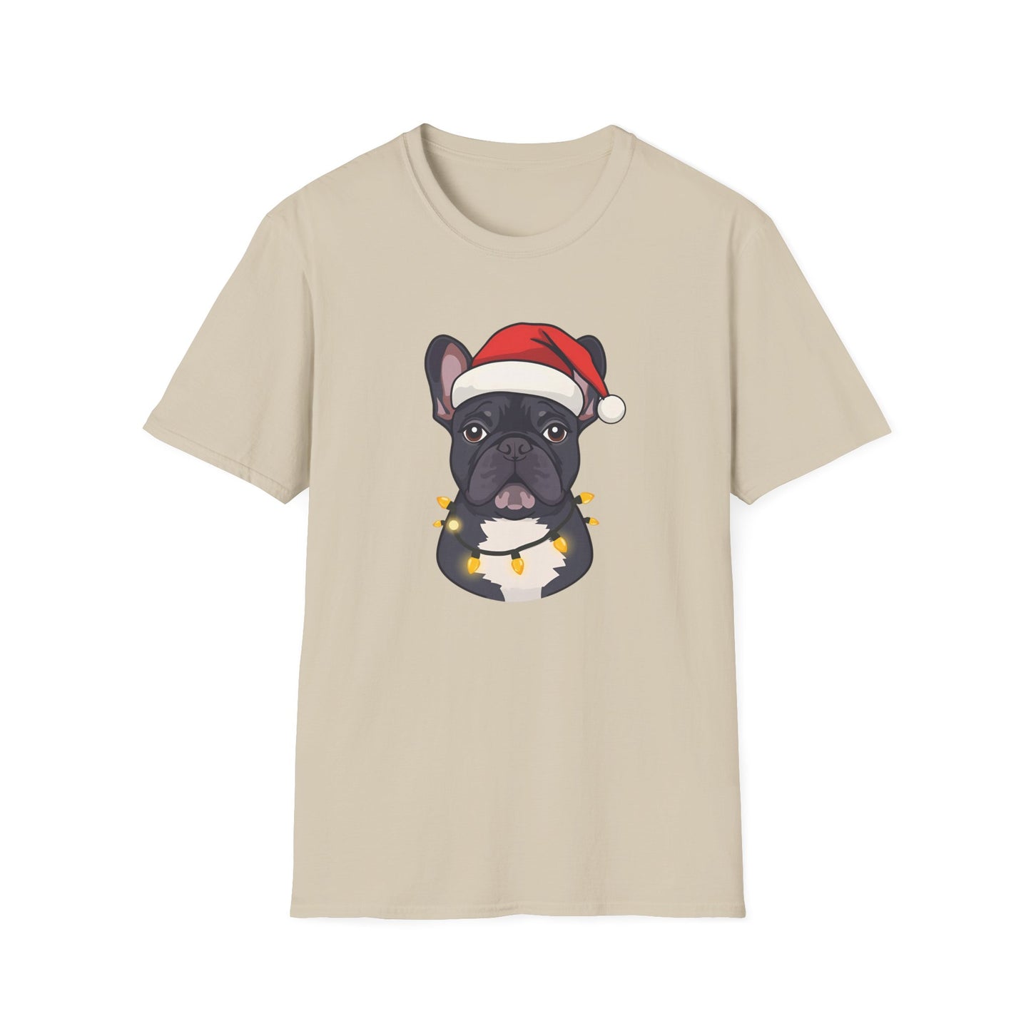 French Bulldog – Santa Led - Portrait T-shirt