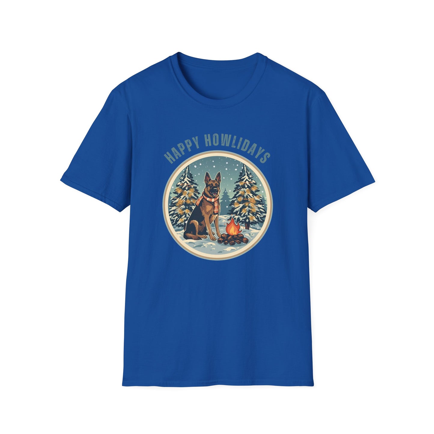 German Shepherd – Campfire Christmas II T-shirt