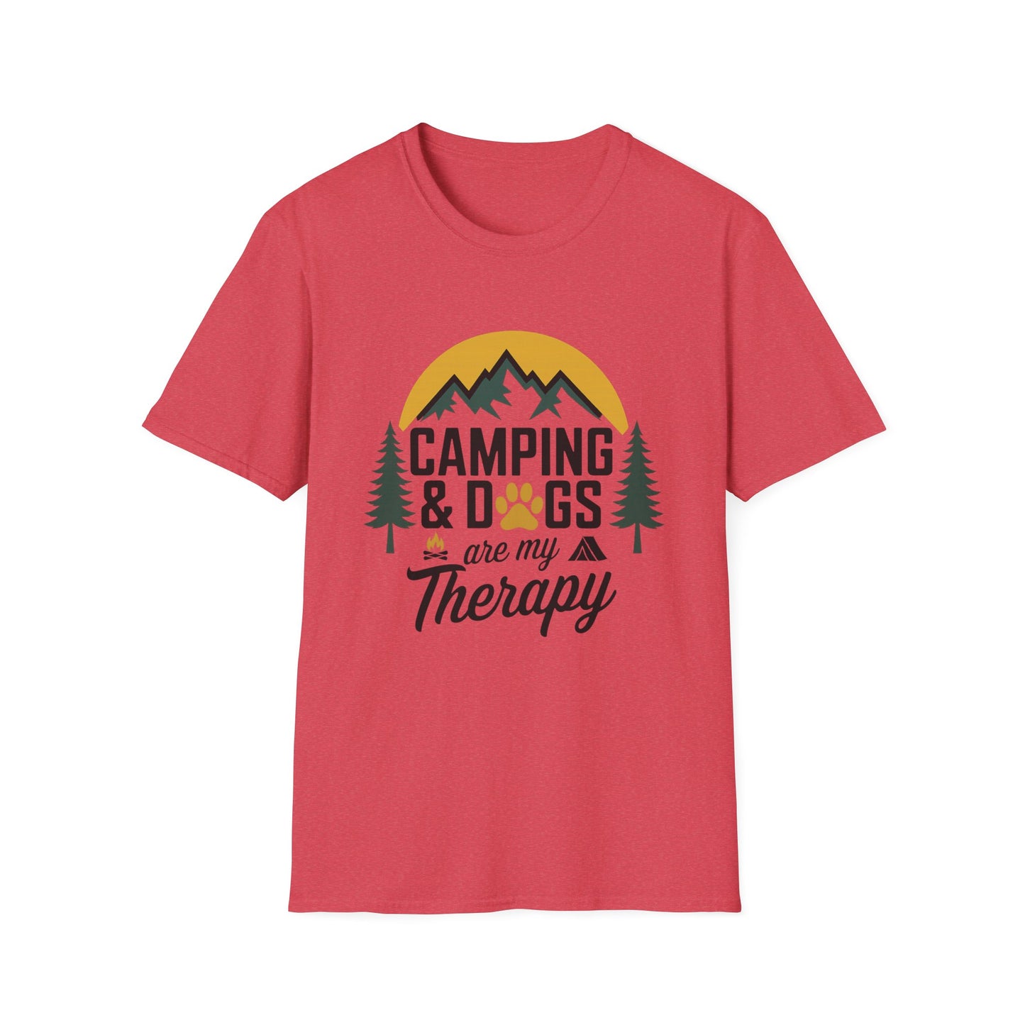 CAMPING & DOGS are my Therapy - T-shirt