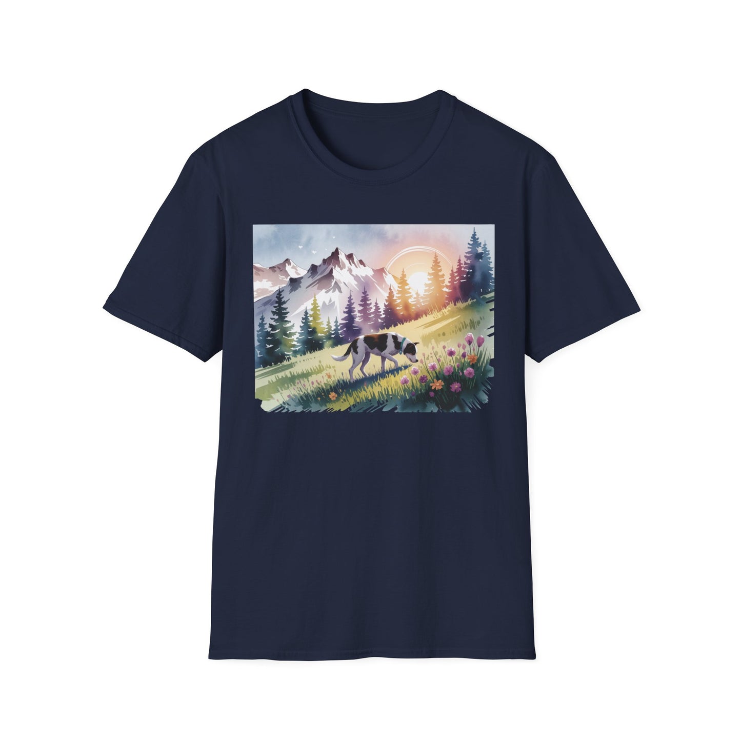 Dog View Watercolor T-Shirt