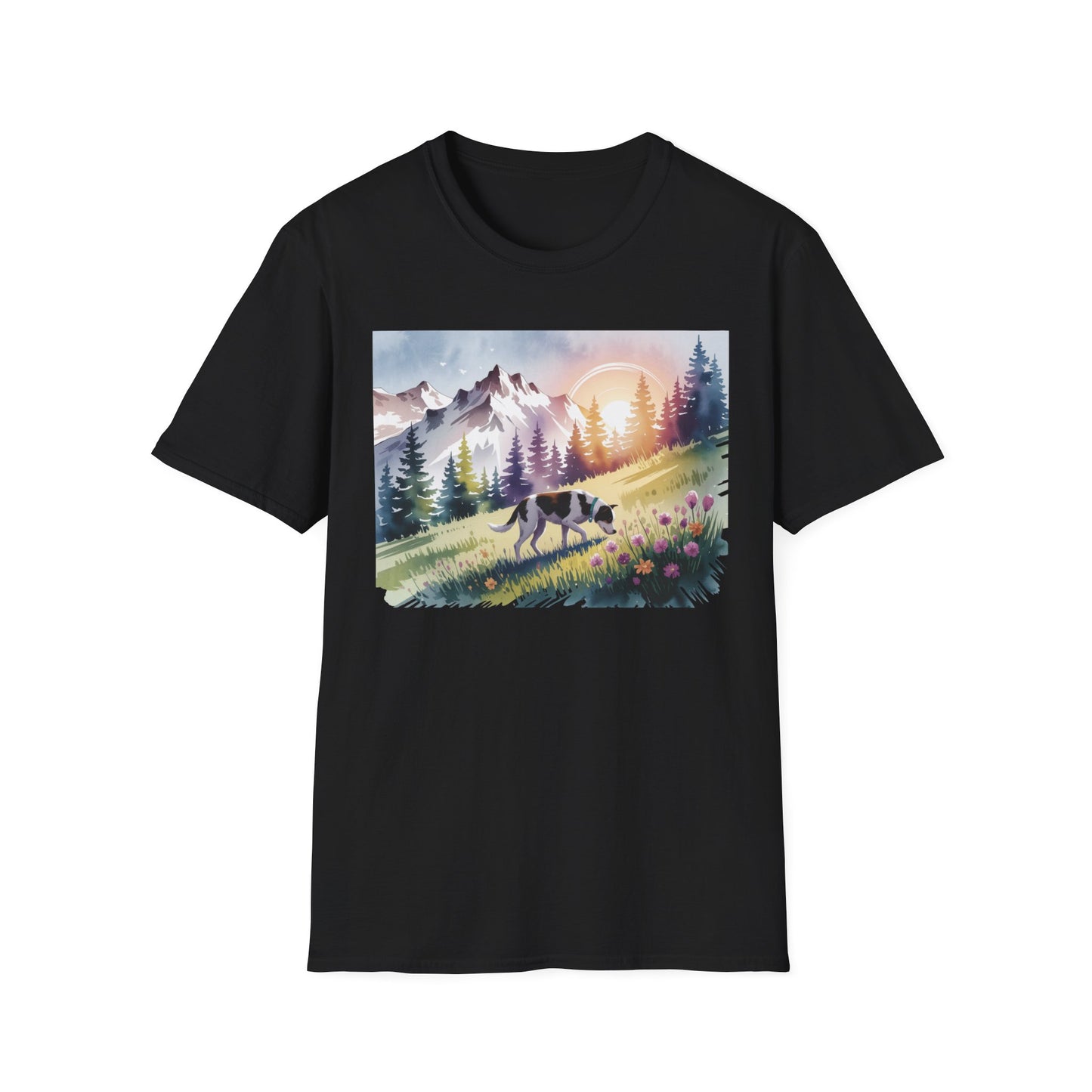 Dog View Watercolor T-Shirt