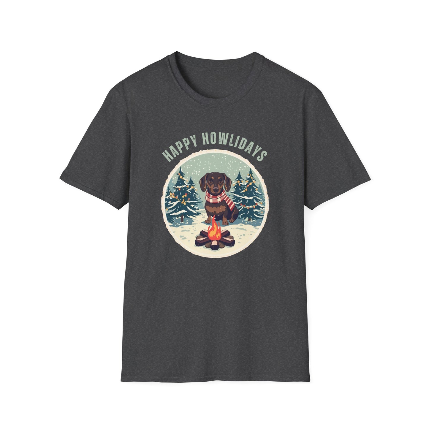 Dachshund – Campfire Christmas II T-shirt