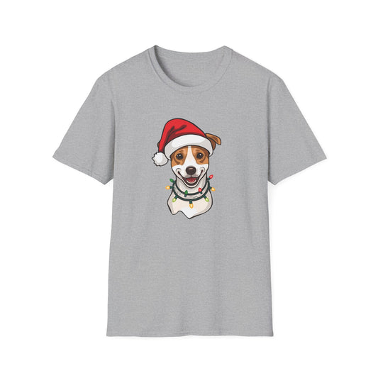 Jack Russell – Santa LED Portrait T-Shirt