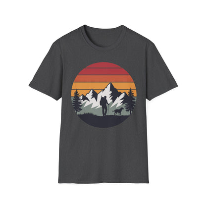 Hiker and Dog Walking