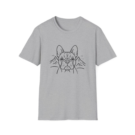 Dog Portrait Line Art Frenchie T-Shirt
