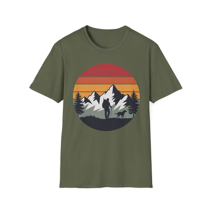 Hiker and Dog Walking