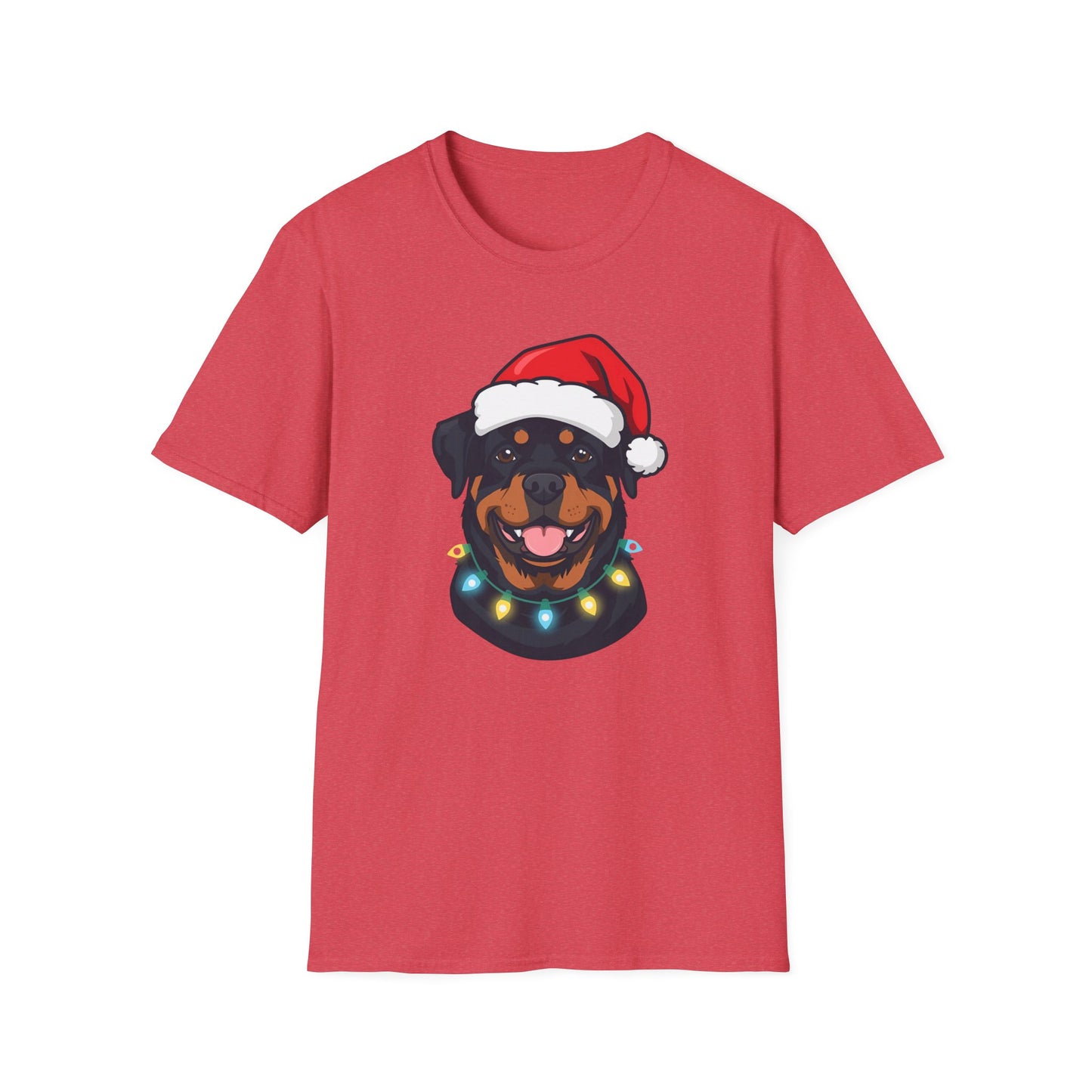 Rottweiler – Santa Led - Portrait T-shirt