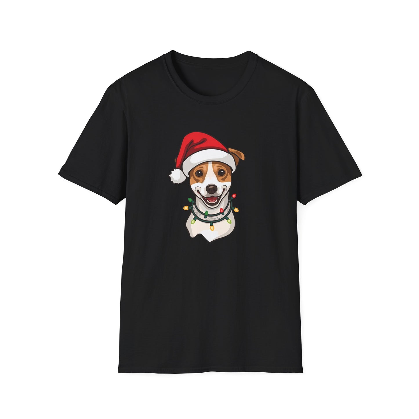 Jack Russell – Santa LED Portrait T-Shirt