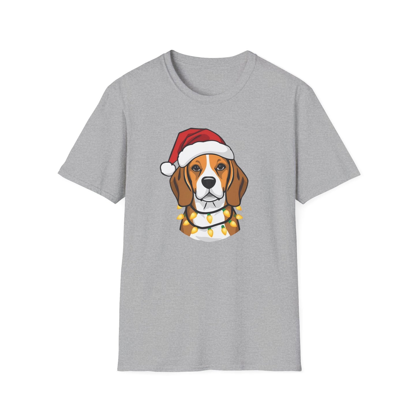 Beagle – Santa Led - Portrait T-shirt